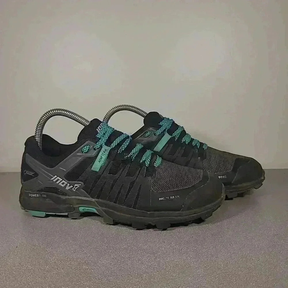 Inov8 Roclite G 315 GTX V2 Mens Trail Running Black Green Size  37.5 M5.5 W7